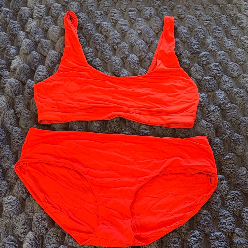 Andie Bright Red Bikini Set